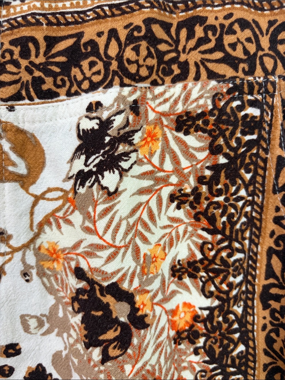 Anthropologie Bohemian Moroccan Floral Print Joggers - Picture 8 of 14